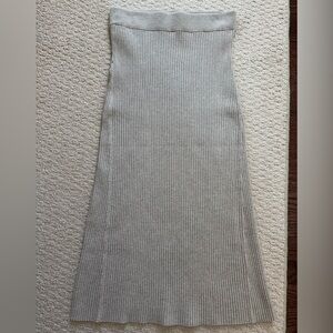 Rails Oatmeal Colored Ribbed Pencil Skirt